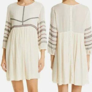 ba&sh Colombe Embroidered Shift Dress